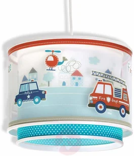 Dalber Police - lampa wisząca do pokoju nastolatka - Lampy sufitowe - miniaturka - grafika 3