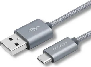 ROCK Kabel USB ROCK USB-C Typ C Nylonowy 100cm 457 - Kable USB - miniaturka - grafika 3