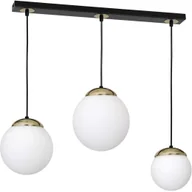 Lampy sufitowe - Milagro Wisząca LAMPA loftowa SPARTA MLP6500 okrągła OPRAWA szklany ZWIS kule na listwie białe złote MLP6500 - miniaturka - grafika 1