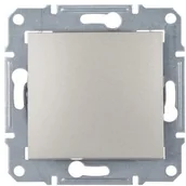 Wyłączniki światła i elektryczne - LEDart 1-biegunowy, Schneider Electric SEDNA SDN0100168, bez ramki, kolor satyna - miniaturka - grafika 1