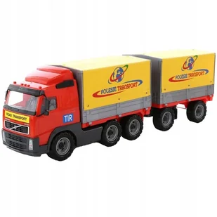 Nieprzypisany Samochód z plandeką i przyczepą Volvo - Samochody i pojazdy dla dzieci - miniaturka - grafika 3