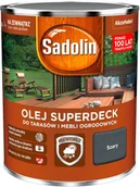 Farby i impregnaty do drewna - Sadolin Olej Superdeck do tarasów i mebli ogrodowych szary 0,75L - miniaturka - grafika 1