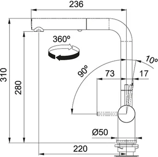 Franke Active Plus Stare złoto 115.0524.927 - Baterie kuchenne - miniaturka - grafika 4
