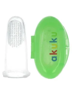AKUKU Szczoteczka do zębów silikonowa niebieska AKUKU A0263 - Szczoteczki do zębów - miniaturka - grafika 4