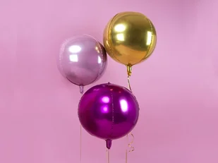 PartyDeco Balon foliowy, Kula, 40 cm, złoty - Kubki dla dzieci - miniaturka - grafika 5