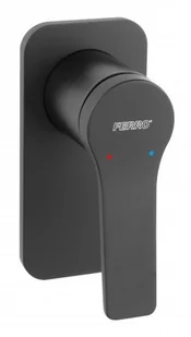 Ferro STRATOS podtynkowa, czarny BSC7PABL - Baterie wannowe i prysznicowe - miniaturka - grafika 2