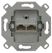 Gniazdka elektryczne - Berker One.Platform gniazdo komputerowe kat.5e ekranowane podwójne B_534555 - miniaturka - grafika 1