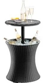 KETER Pojemnik na lód Polirattan Antracyt 17194548 17194548 - Stoły ogrodowe - miniaturka - grafika 3