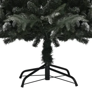 vidaXL Lumarko Sztuczna choinka pokryta śniegiem, zielona, 210 cm, PVC i PE! 328495 - Choinki - miniaturka - grafika 6