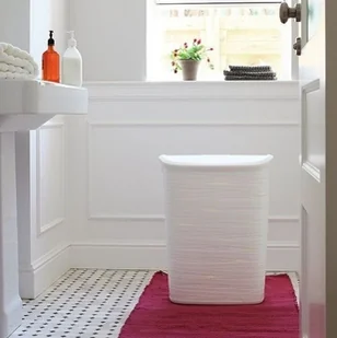 Curver Kosz na bieliznę Ribbon, biały, 49 l - Kosze na bieliznę - miniaturka - grafika 7