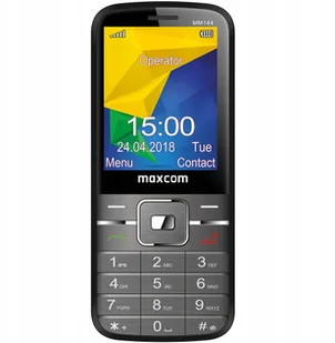 Maxcom MM144 Dual Sim Szary - Telefony komórkowe - miniaturka - grafika 2