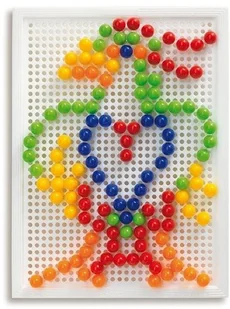 Quercetti FANTACOLOR MOZAIKA 10mm 150szt GXP-506139 - Zabawki kreatywne - miniaturka - grafika 5