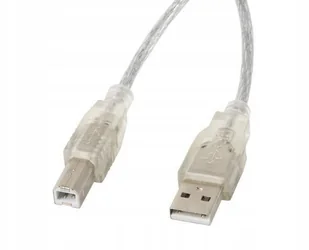 LANBERG LANBERG Kabel USB 2.0 AM-BM 5M Ferryt przezroczysty (CA-USBA-12CC-0050-TR) - Kable USB - miniaturka - grafika 6