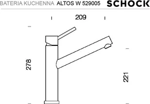 Schock ALTOS W 529005 EDM stal szlachetna inox - Baterie kuchenne - miniaturka - grafika 2
