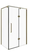 Kabiny prysznicowe - Sea Horse Metal-hurt Złota prostokątna kabina prysznicowa 100x80 BK248T08/10ZP Fresh Line Prawa BK248T08/10ZP - miniaturka - grafika 1