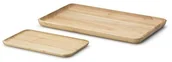 Tace i patery - Continenta prostokątny czas górna wykonana z drzewa kauczukowego, taca do serwowania misa, na chleb o podwyższonym brzegiem, 1 sztuki, dostępny w różnych rozmiarach 3287 - miniaturka - grafika 1