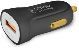 SAVIO SA-05/B Ładowarka samochodowa ze wsparciem Quick Charge 3.0 - Ładowarki samochodowe - miniaturka - grafika 3