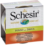 Mokra karma dla kotów - Schesir Tuńczyk z dynią w bulionie 56x70g - miniaturka - grafika 1