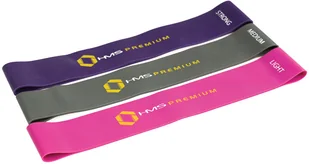 HMS Zestaw gum do ćwiczeń GU04 PRO - 27610-uniw - Gumy, taśmy, ekspandery - miniaturka - grafika 2