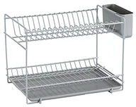 Suszarki do naczyń - Sauvic sauvic 89015 stojak na naczynia, z powłoką z tworzywa sztucznego szare, małe 38,5 X 25 X 28 cm. 89015 - miniaturka - grafika 1