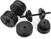 Hantle i ciężarki - Gymtek Zestaw hantli kompozytowych Logo 2x15kg Gymtek G-66480 - miniaturka - grafika 1