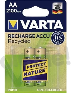 Varta Recharge ustawiać akumulator Recycled AA Mignon 2100 mAh 56816101402 - Baterie i akcesoria - miniaturka - grafika 2