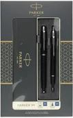 Zestawy piśmiennicze - Parker Zestaw IM pióro wieczne + długopis czarny CT 2093215 - miniaturka - grafika 1