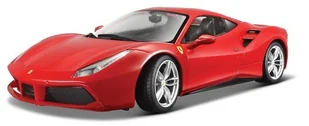Bburago Ferrari 488 GTB Czerwony 1:24 - Kolekcjonerskie modele pojazdów - miniaturka - grafika 2