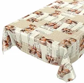 Obrusy i serwetki - ANRO Cerata obrus ceratowy Obrus obrus ceratowy Obrus kawa Croissant rozmiar do wyboru (D0067A-100) - miniaturka - grafika 1