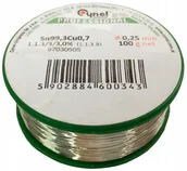 Akcesoria do lutowania - Cyna z Topnikiem 0,25mm 100g 0,1kg Pb Free - miniaturka - grafika 1