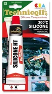 Kleje i inne preparaty budowlane - TECHNICQLL Silikon wysokotemperaturowy czerwony 70 ml - miniaturka - grafika 1