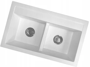 Laveo Zlewozmywak Zlew Granitowy Dwukomorowy 6 kolorów - Zlewozmywaki - miniaturka - grafika 3