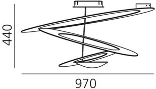 Artemide Lampa sufitowa - - Pirce LED Biały (Artemide_1253110A) - Lampy sufitowe - miniaturka - grafika 3