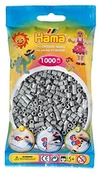Prace ręczne dla dzieci - Hama Beads koraliki do naprasowywania, 1000 sztuk, w wielu kolorach, szary - miniaturka - grafika 1