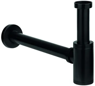 Laveo Laveo Syfon łazienkowy okrągły czarny mat CKS 761D - Syfony - miniaturka - grafika 2