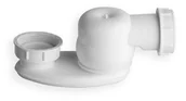 Syfony - Polysan półsyfon niski do wanien wolnostojących 11/2 42 mm biały 71712 - miniaturka - grafika 1