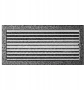 Parkanex kominkowa czarno-srebrna żaluzja 22x45 - Kratki wentylacyjne - miniaturka - grafika 2