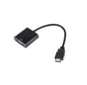 Kable - Złącze adapter wtyk HDMI - gniazdo VGA KOM0842 - miniaturka - grafika 1