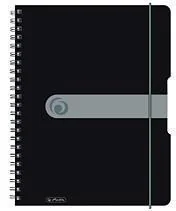 HERLITZ Kołonotatnik A4 80 okładka PP EASY ORGA czarny 0011293073 - Notesy i bloczki - miniaturka - grafika 2