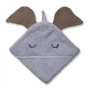 Smoczki do butelek - Hi Little One Hi Little One - Hi Little One  -  Ręcznik z Kapturem 100 x 100 Elephant Hooded Bath Towel Dark Oak Light - miniaturka - grafika 1