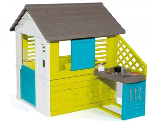 Smoby Pretty Domek Ogrodowy Smoby Dla Dzieci z Kuchnią 810711 - Place zabaw - miniaturka - grafika 4