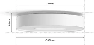 Philips Hue Hue Xamento lampa sufitowa LED IP44 38,1cm - Lampy sufitowe - miniaturka - grafika 5