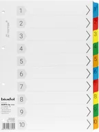 Przekładki do segregatorów - BIURFOL Przekładki kartonowe A4 1-10 numeryczne Biurfol - miniaturka - grafika 1