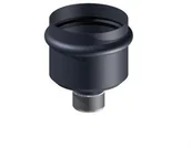 Kominy i akcesoria - Miska czarna z odpływem kondensatu fi 80 na pelet - miniaturka - grafika 1