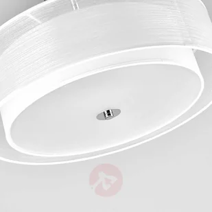 Lampenwelt Lampa sufitowa LED PIKKA z białym abażurem - Lampy sufitowe - miniaturka - grafika 3