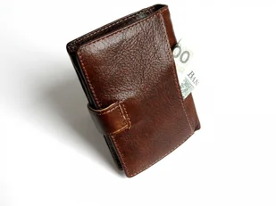 Wild Portfel Męski Skórzany Skóra Licowa Duży Pionowy Z Zapięciem 5502 - Portfele - miniaturka - grafika 3