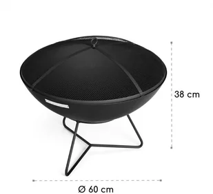 Blumfeldt Blumfeldt Orbit, stalowa misa paleniskowa typu 3 w 1, 60 cm średnicy, grill 40 cm, stolik, czarna GDW27-Orbit - Paleniska ogrodowe Blumfeldt Blumfeldt Orbit, stalowa misa paleniskowa typu 3 w 1, 60 cm średnicy, grill 40 cm, stolik, czarna GDW27-Orbit - Paleniska ogrodowe - miniaturka - grafika 2