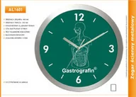 Zegary - Atrix Zegar reklamowy aluminiowy duży /400mm AL1601 - miniaturka - grafika 1