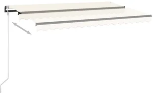 VidaXL Lumarko Automatycznie zwijana markiza, 400 x 350 cm, kremowa! 3069187 VidaXL - Markizy - miniaturka - grafika 3