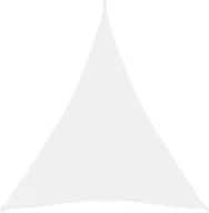 Parasole ogrodowe - vidaXL Żagiel ogrodowy, tkanina Oxford, trójkątny, 4x5x5 m, biały 135289 - miniaturka - grafika 1